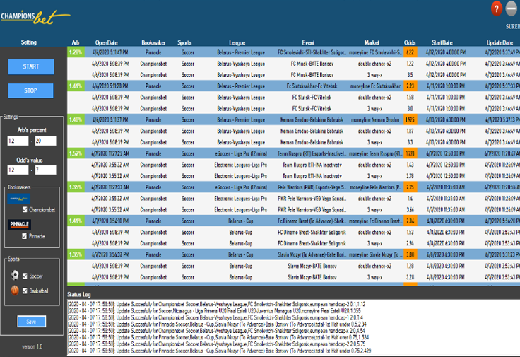 Surebet Bot